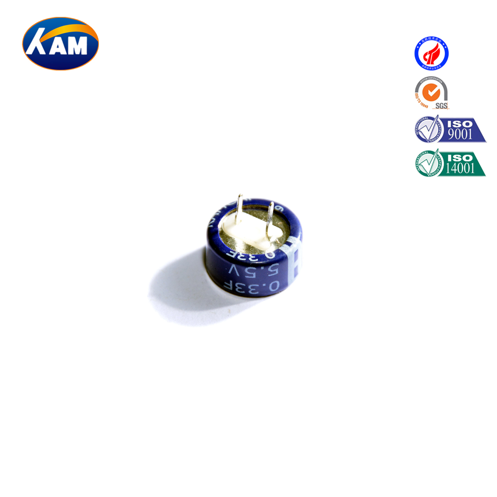 KAMCAP品牌厂家直销5.5V0.33F超级电容器法拉电容器
