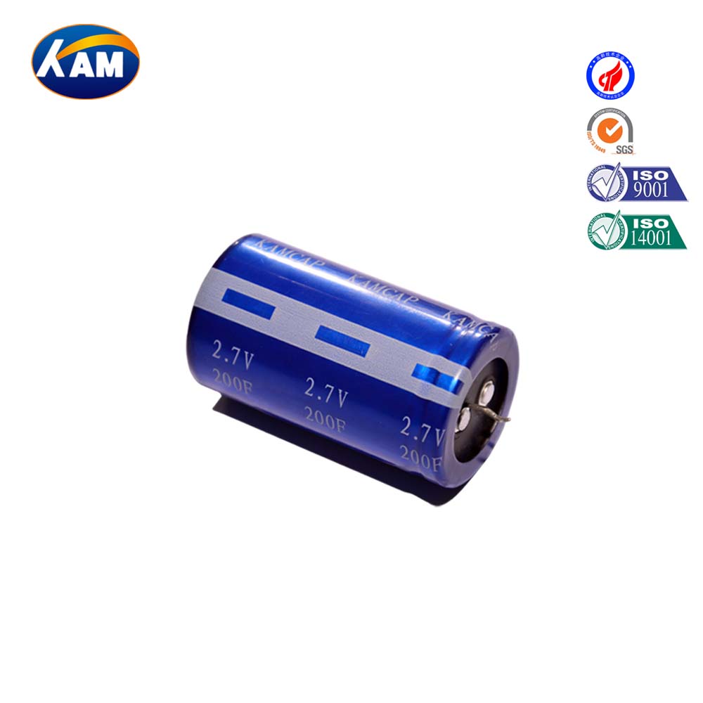 KAMCAP品牌厂家直销2.7V200F超级电容器法拉电容器
