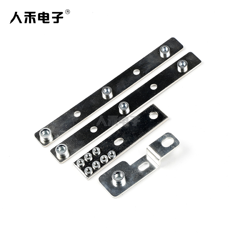 【人禾电子】定制电工器材 铜排连接 镀锡打孔铆钉